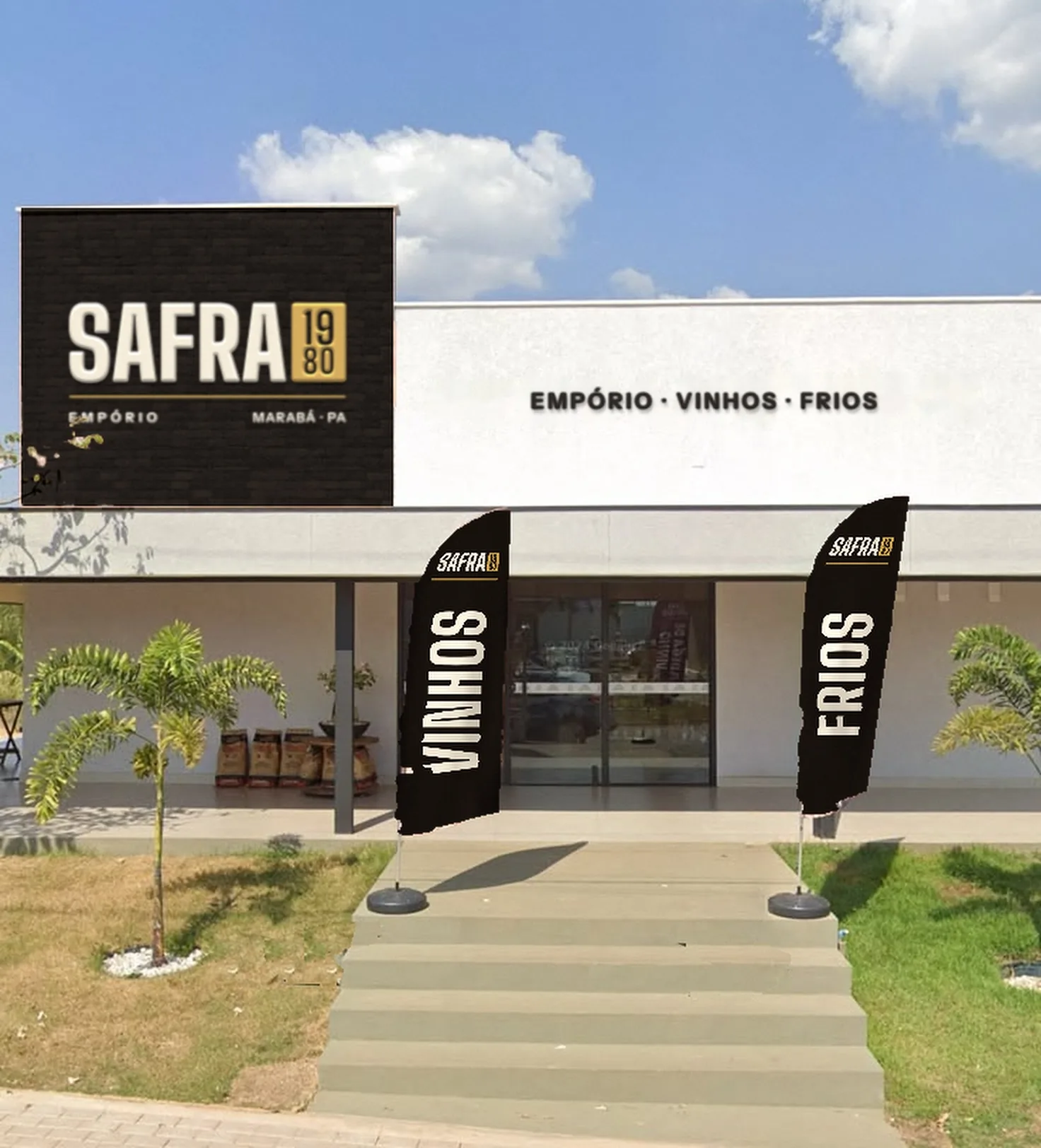 A fachada com a Safra 1980